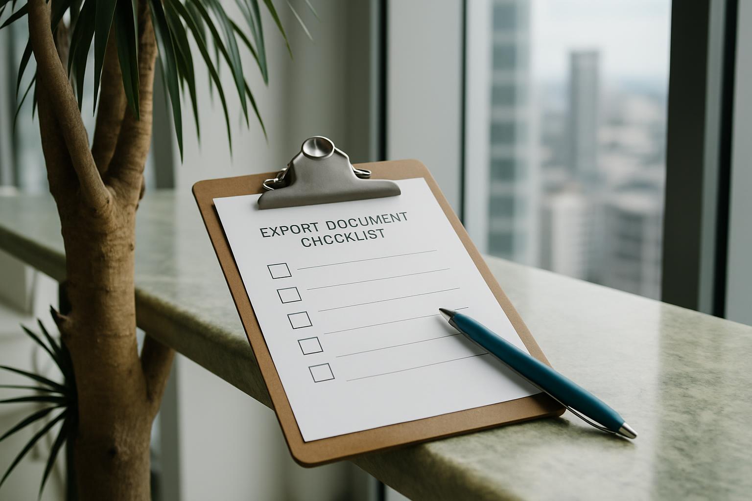 Export doc checklist