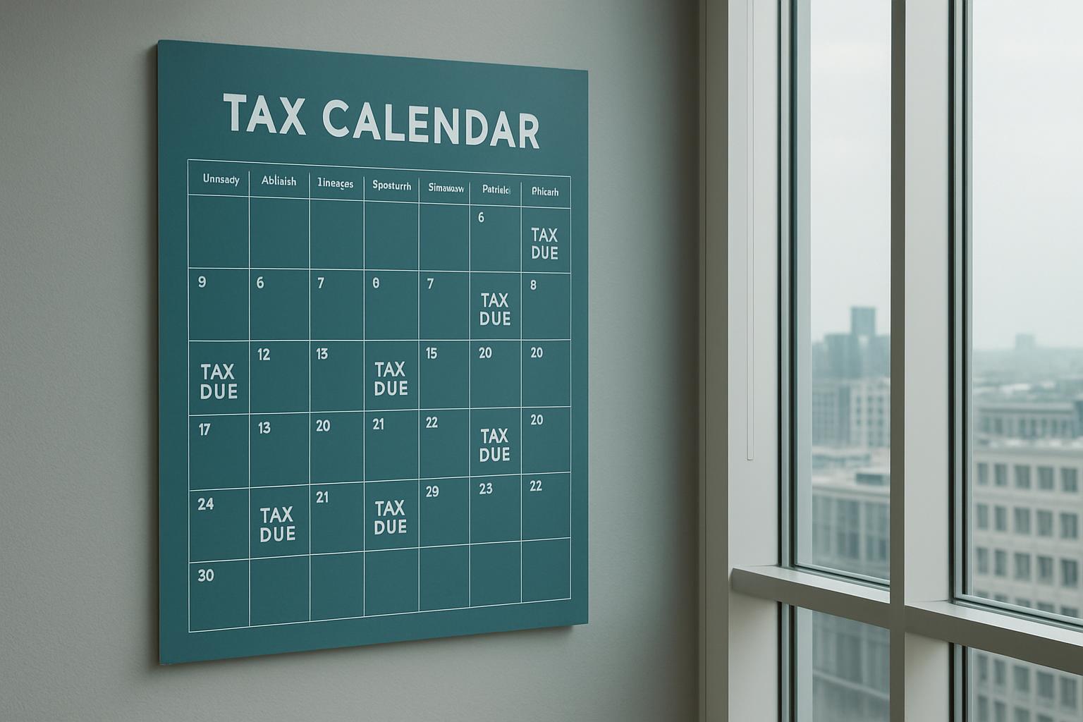 Tax calendar month